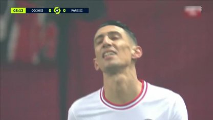 Niza vs PSG: el remate de Ángel Di María 