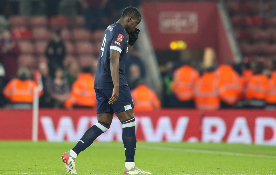 West Ham fue expulsado de la Copa FA cortesía de Southampton